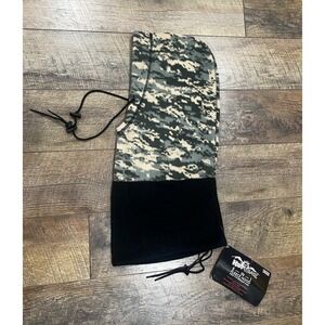 NWT‎ Hot Headz 6 In 1 Fleece Hood Digital Camo Adjustable Hunting Techwear